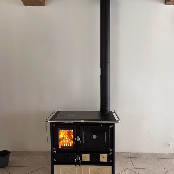 Installation de cuisinière à bois par L'Artisan du feucuisinière à bois