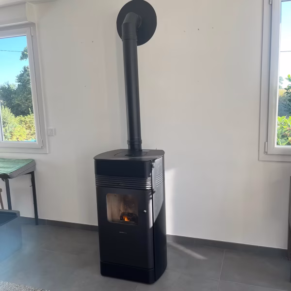 Installation de poêle à granule par L'Artisan du feupoêle à granule