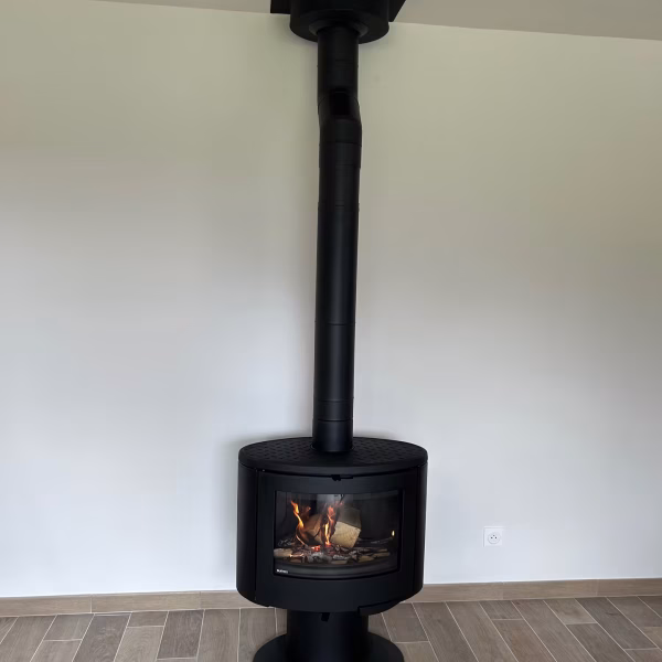 Installation de poêle à bois par L'Artisan du feupoêle à bois