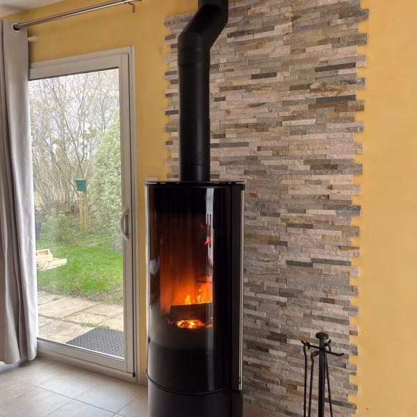 Installation de poêle à bois par L'Artisan du feupoêle à bois