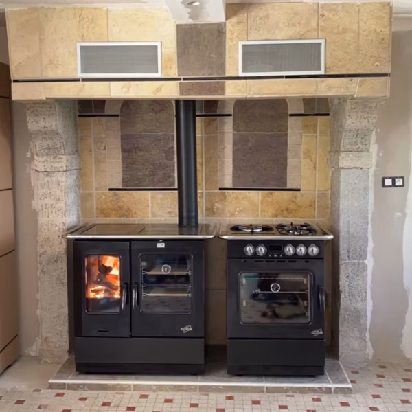 Installation de cuisinière à bois par L'Artisan du feucuisinière à bois